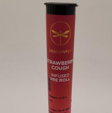 Photograph of product: Dragonfly - Strawberry Cough 1.25g Infused Preroll