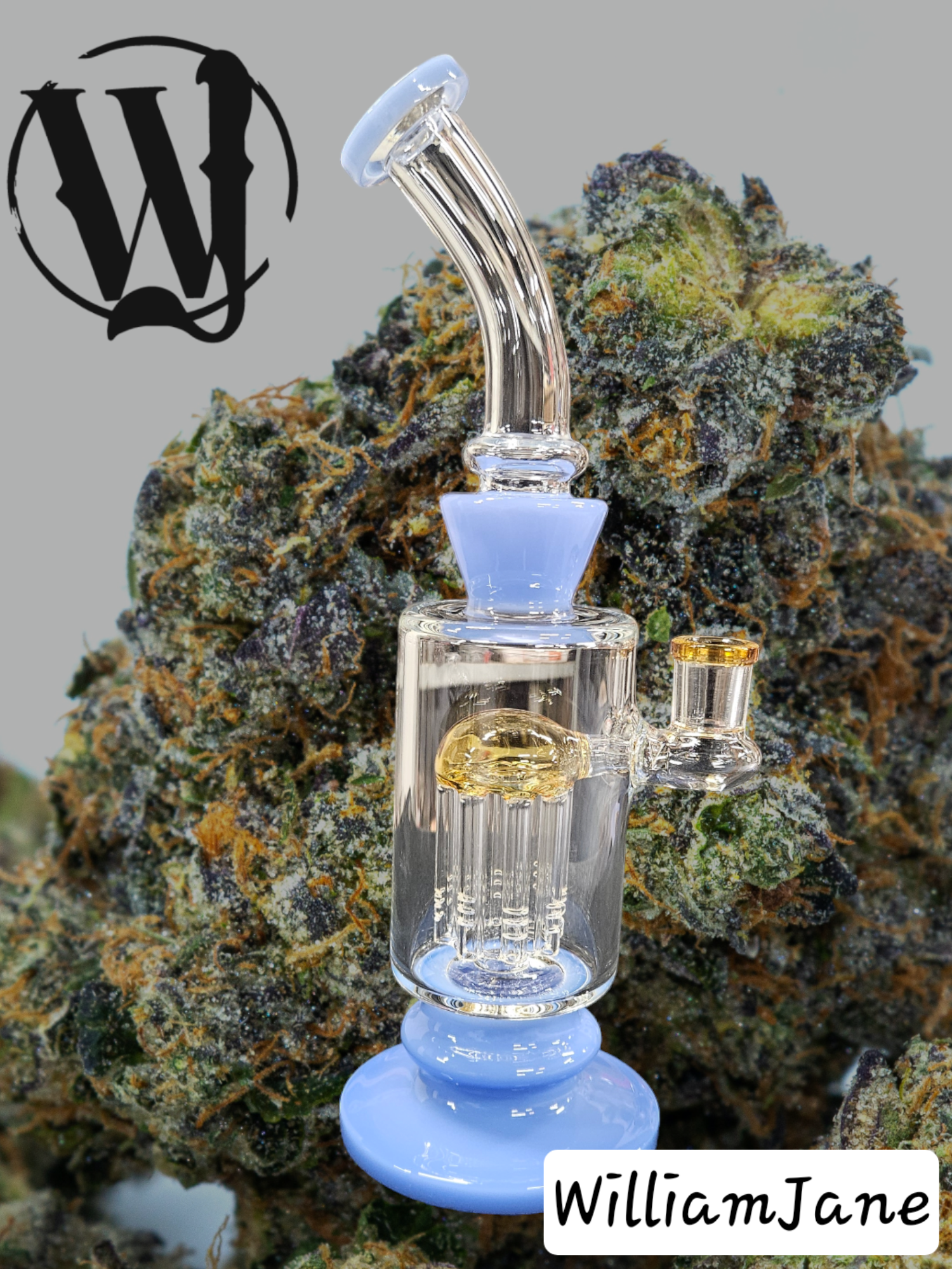 Photograph of product: Black 8 Cylinder Cup Water Bong