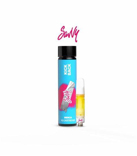 Photograph of product: Savvy Kickback Grape Kush Cartridge 1g/