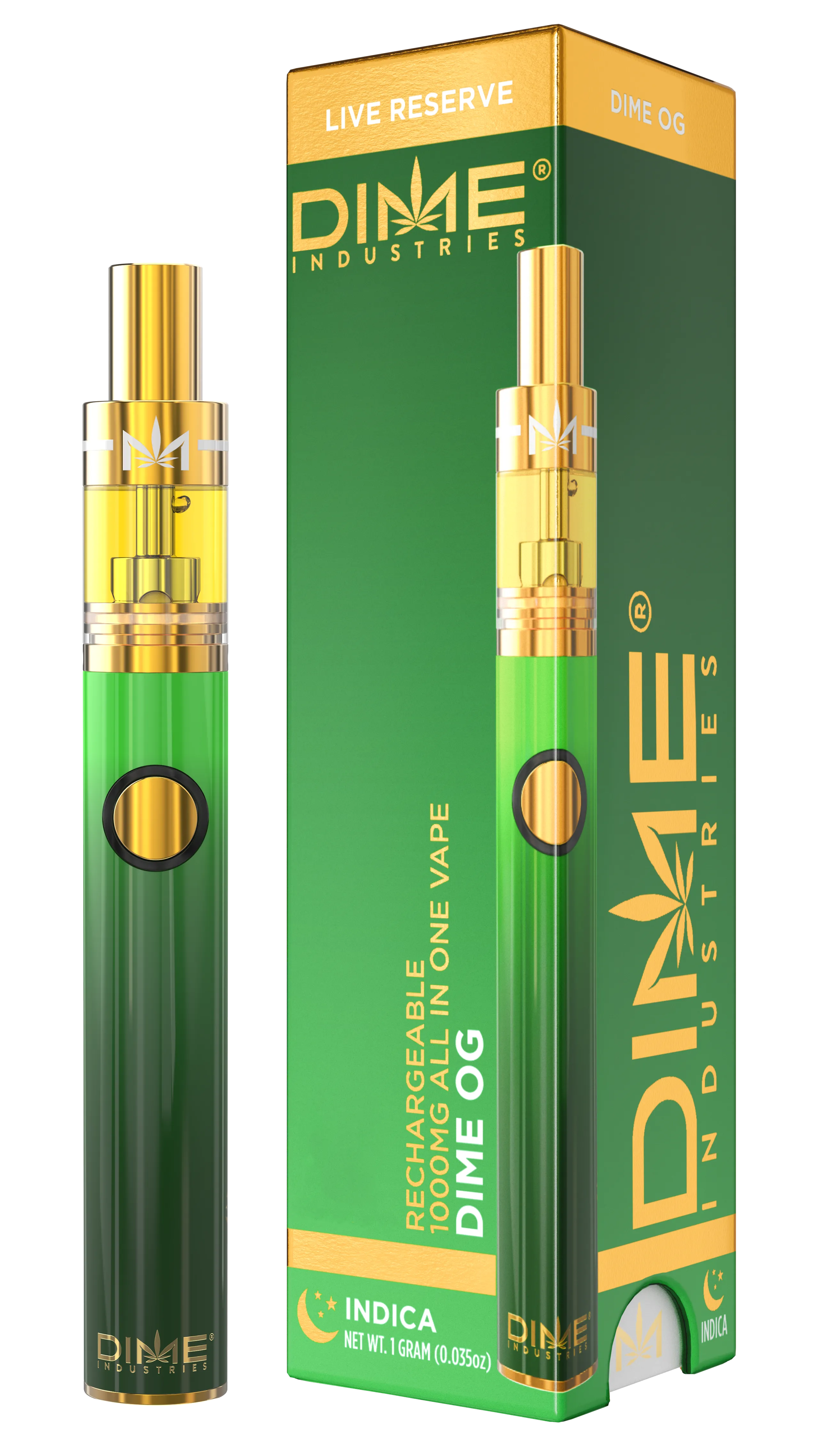 Photograph of product: Dime OG - Live Resin AiO Vape - Dime