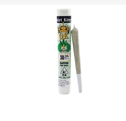 Photograph of product: Quiet Kings Lemon Zest Pre Roll, 1g