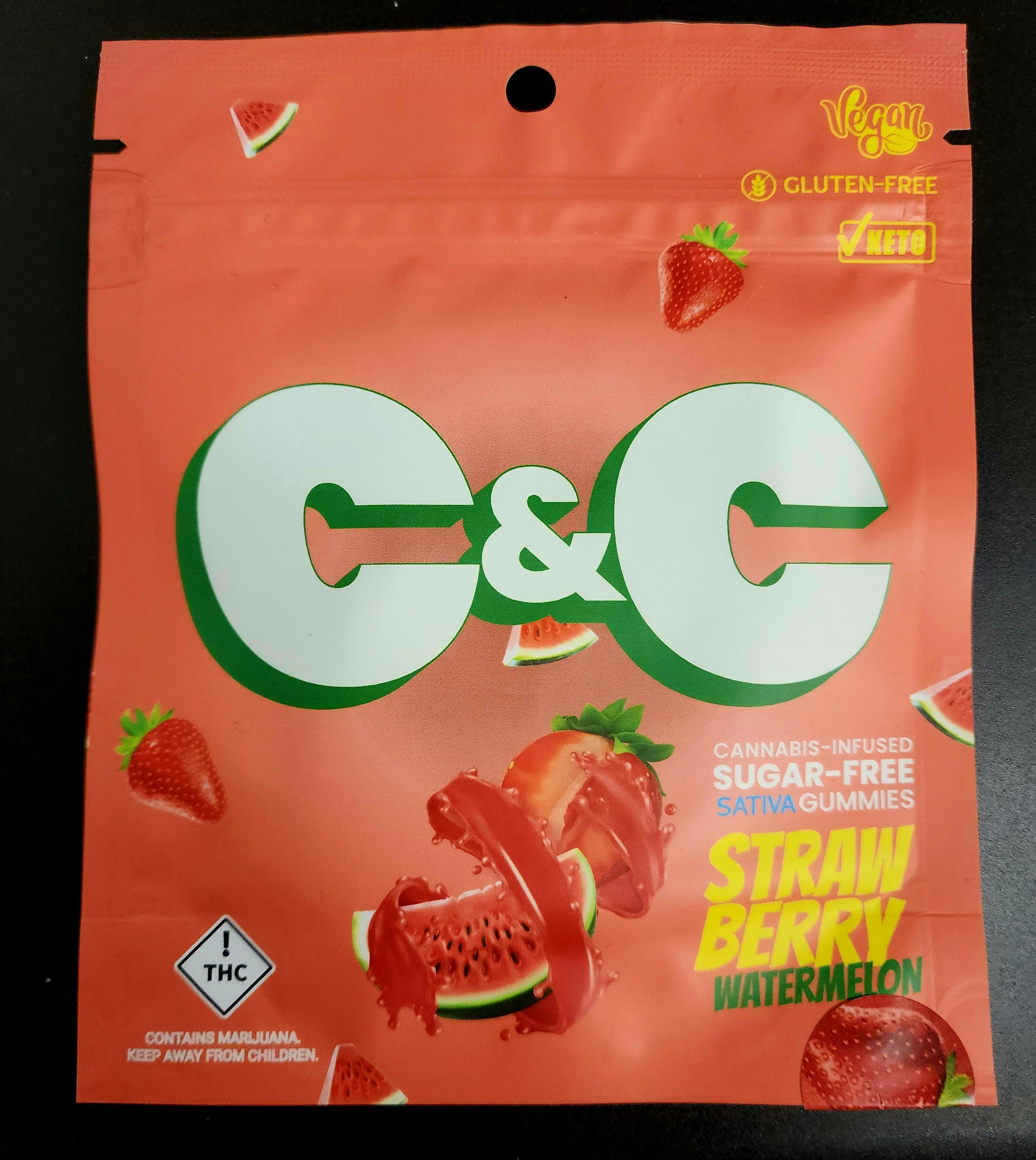 Photograph of product: Strawberry Watermelon Gummies + CBG - 