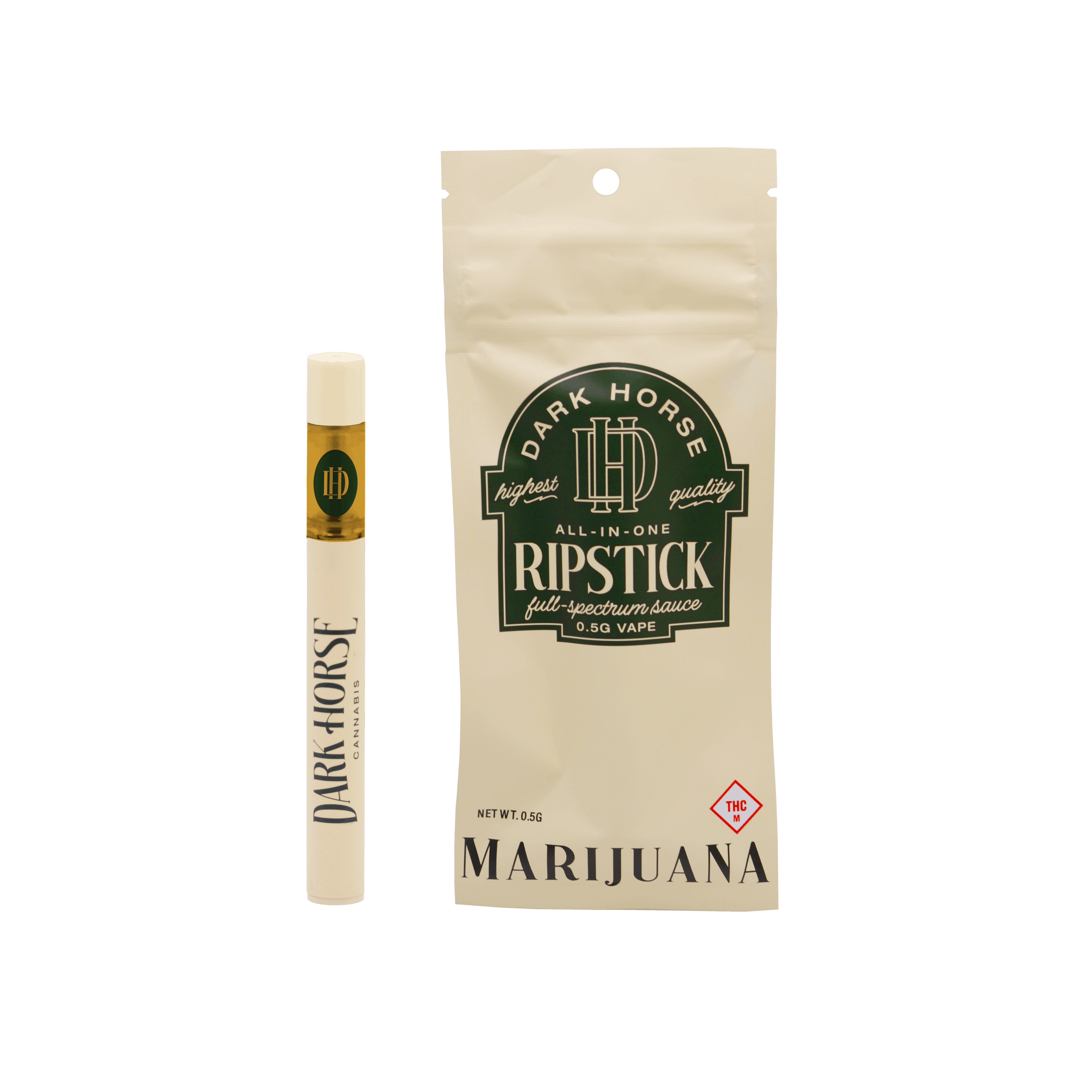 Photograph of product: Tangie Banana | 0.5g | Disposable | Dark Horse