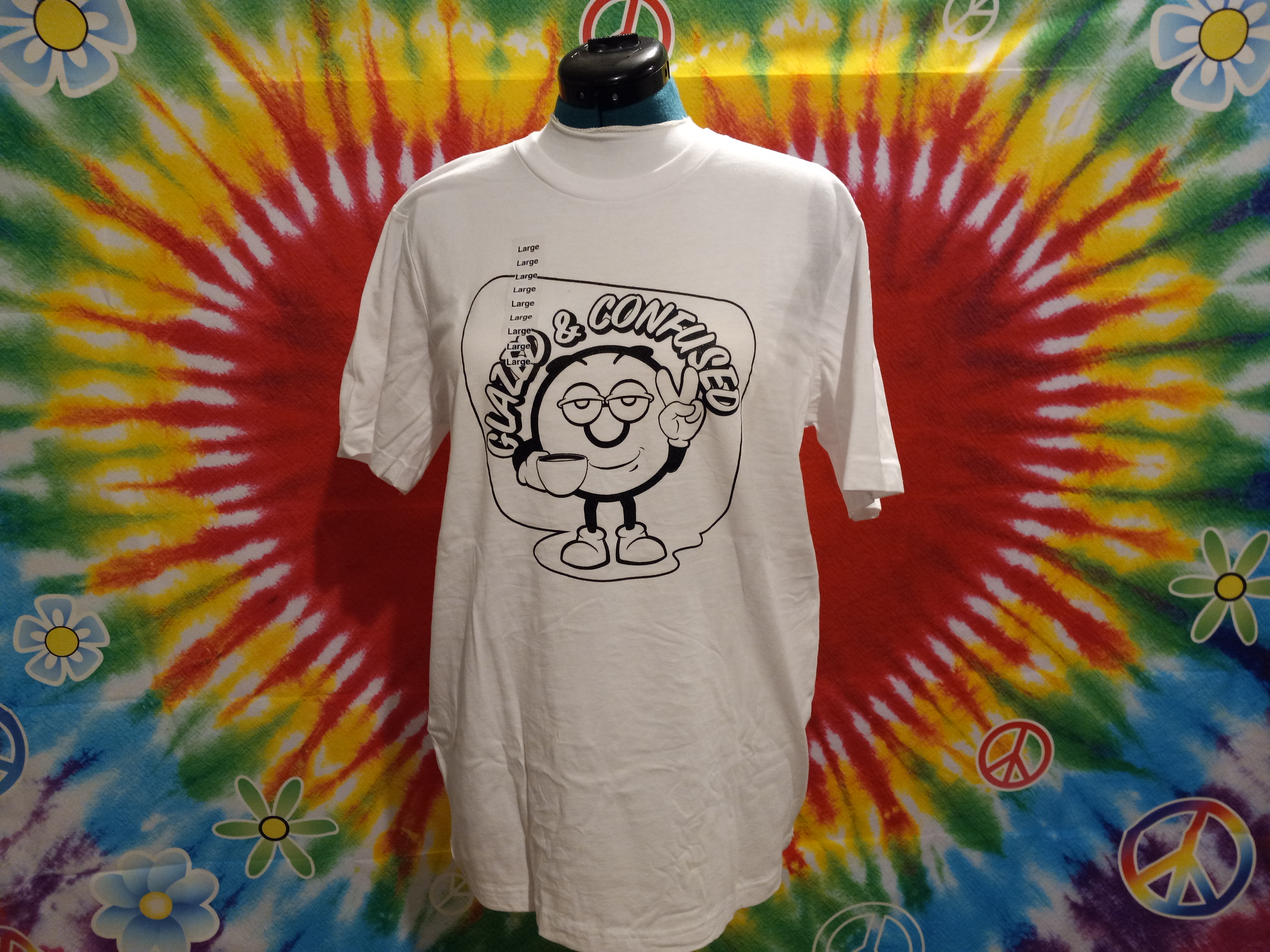Photograph of Product: Glazed Gear - Shirt - White with Logo - L