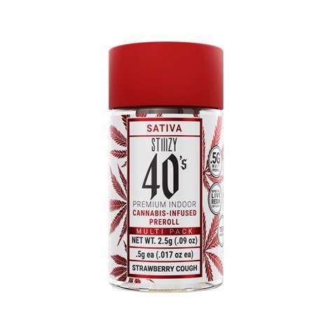 Photograph of product: Strawberry Cough Infused Mini Joints- 5 Pack