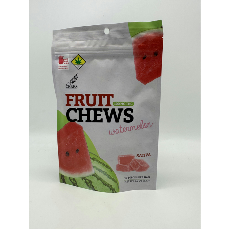 Photograph of product: 10pk Oui'd Watermelon Soft Fruit Chews c