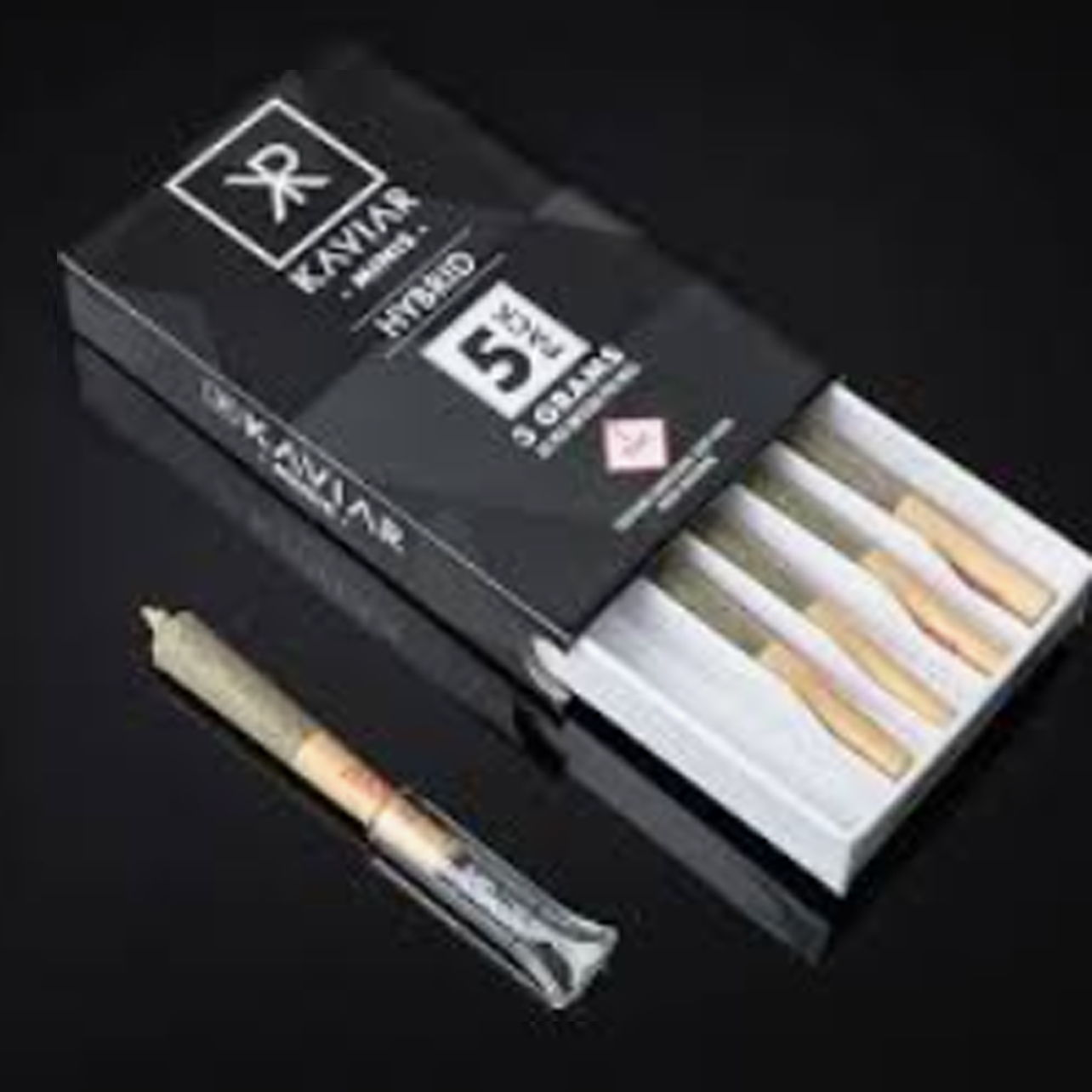 Photograph of Product: Kaviar Hybrid Mini Infused Pre-Rolls 5pk