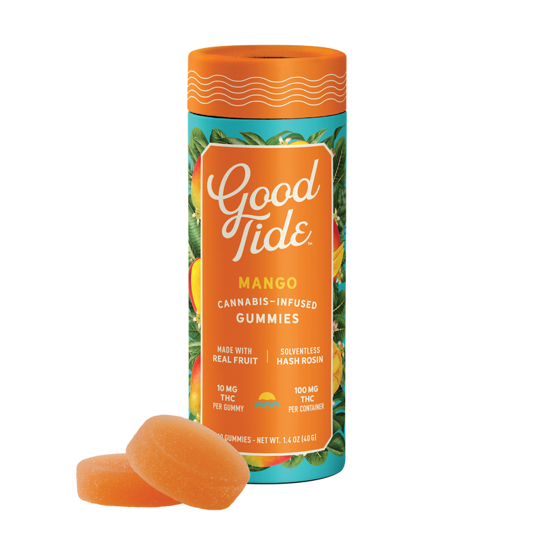 Photograph of product: Good Tide - Live Rosin Gummies - Mango (H) - 100mg