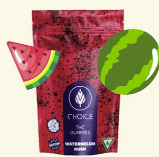 Photograph of product: Choice Chews | 100mg I Watermelon Kush (S)