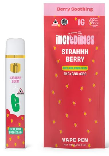 Photograph of product: Relief 14:1:1 (Strahhberry) Disposable Vape Pen | 1g