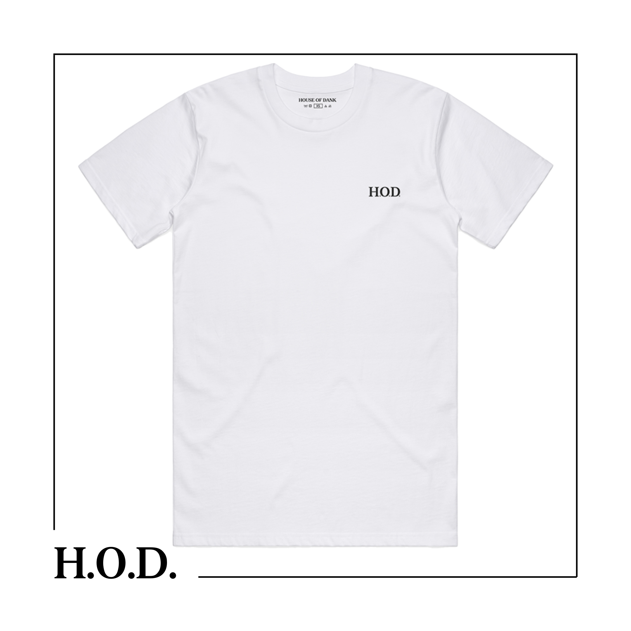 Photograph of product: H.O.D. OG House White Short Sleeve Tee 3XL