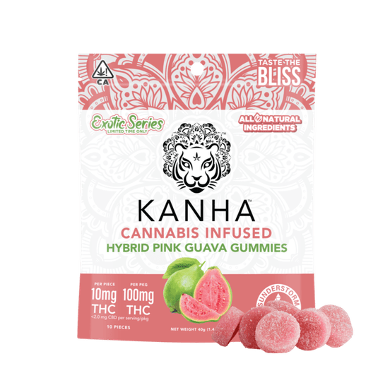 Photograph of product: [Kanha] TH-oui Gummies - 100mg - Pink Guava (S) - 