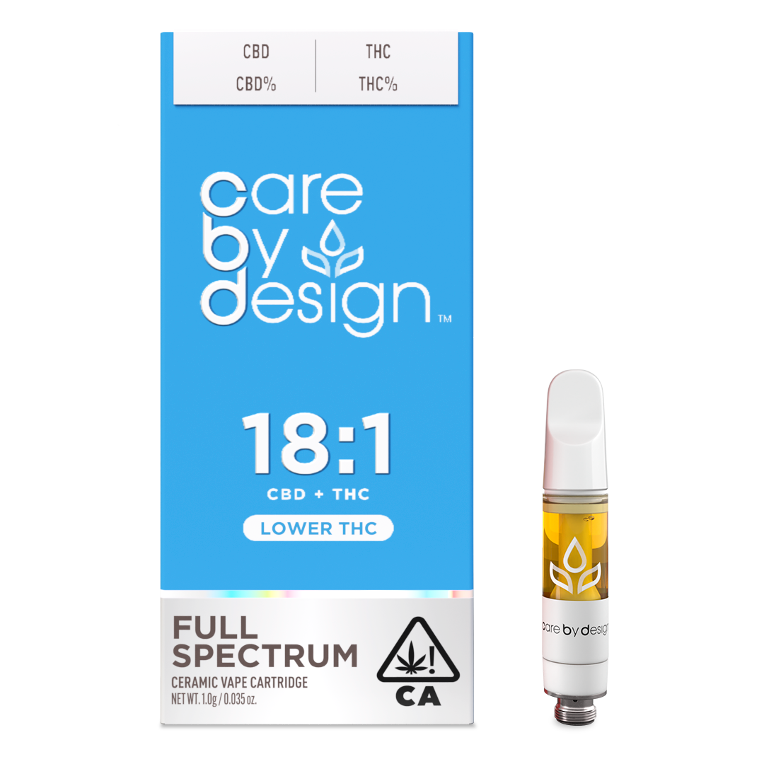 Photograph of product: Care By Design - 1g Cartridge - 18:1 CBD:TH-oui