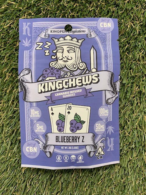 Photograph of product: BLUEBERRY Z 2:1 TH-oui: CBN 100MG GUMMIES - 