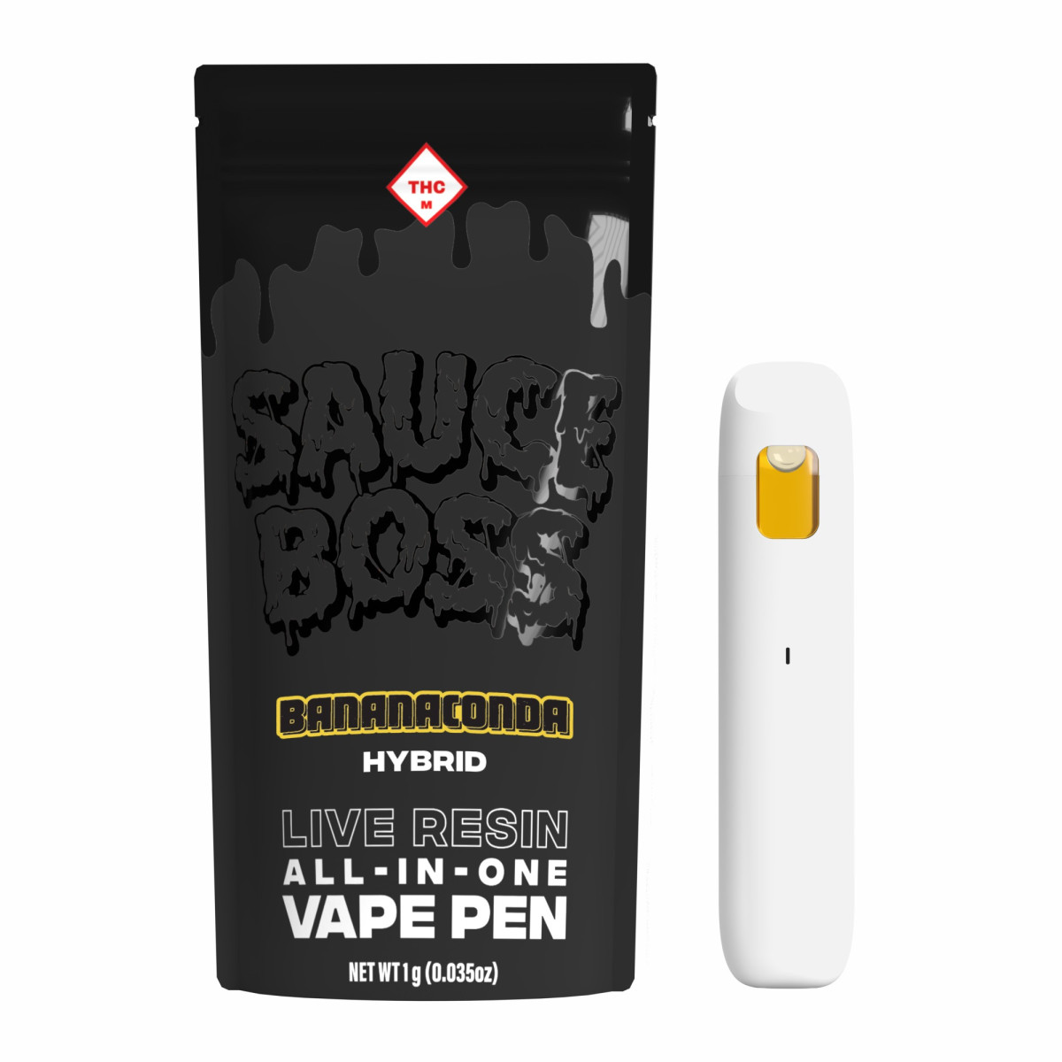 Photograph of product: Sauce Boss | Bananaconda Live Resin Disposable