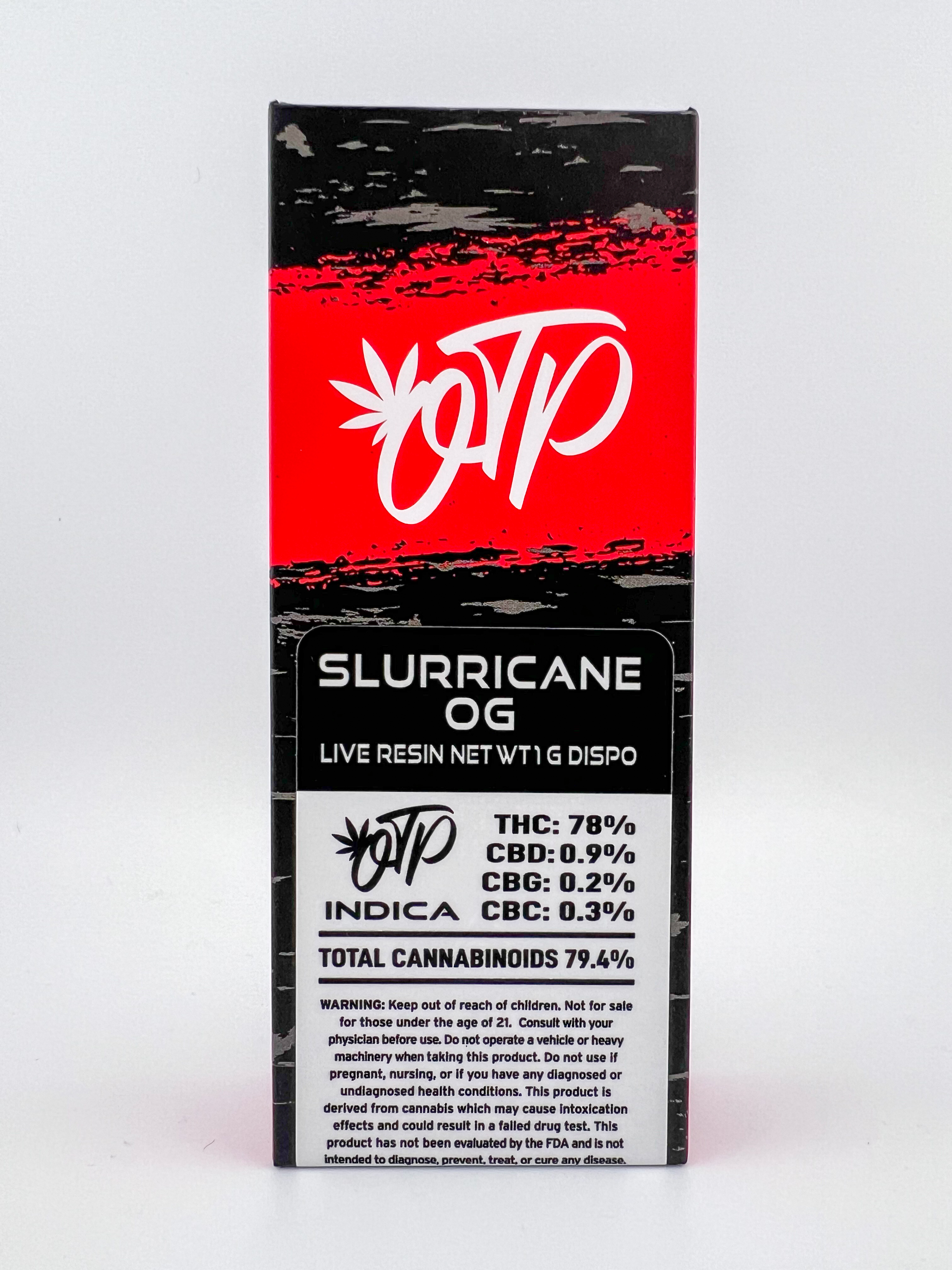 Photograph of product: Off The Path - Slurricane OG - Oui'd - 1g Live Resin Disposable Vape