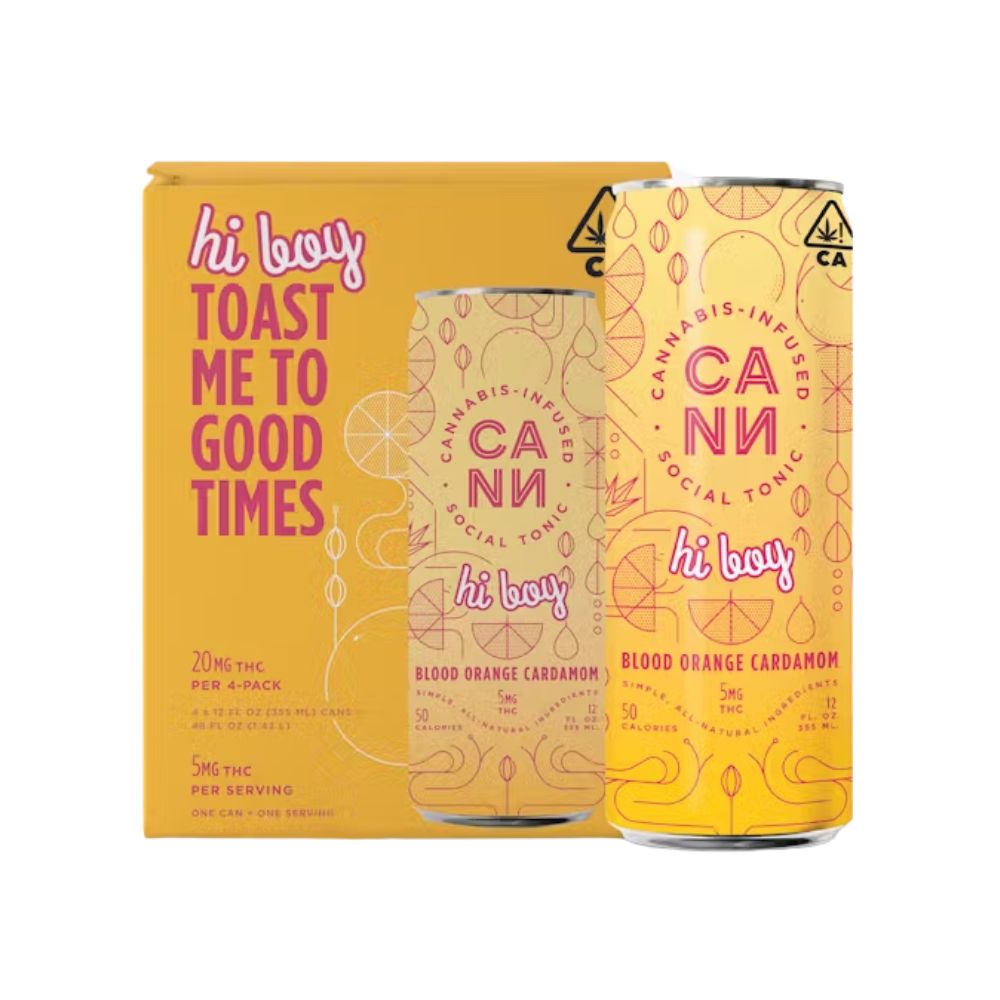 Photograph of product: HI BOYS - BLOOD ORANGE CARDAMOM (4PK) - CANN