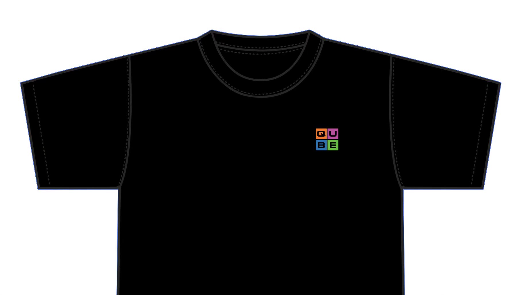 Photograph of product: Qube T-shirt | Black