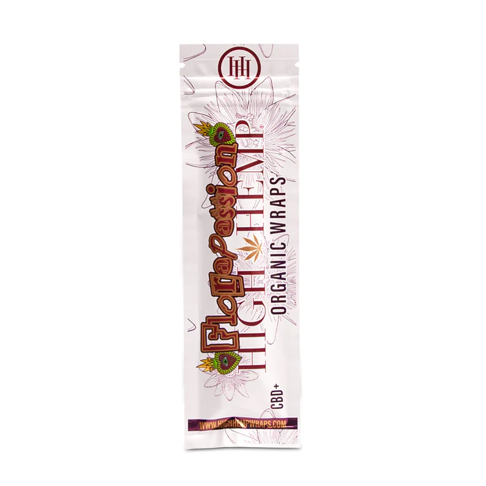 Photograph of product: High Hemp Wraps - Organic Flora Passion - 2 Pack