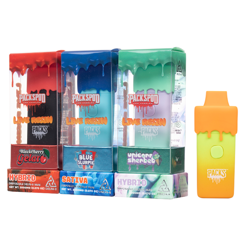 Photograph of product: Packspod - Palisade Peach Crescendo Live Resin Disposable