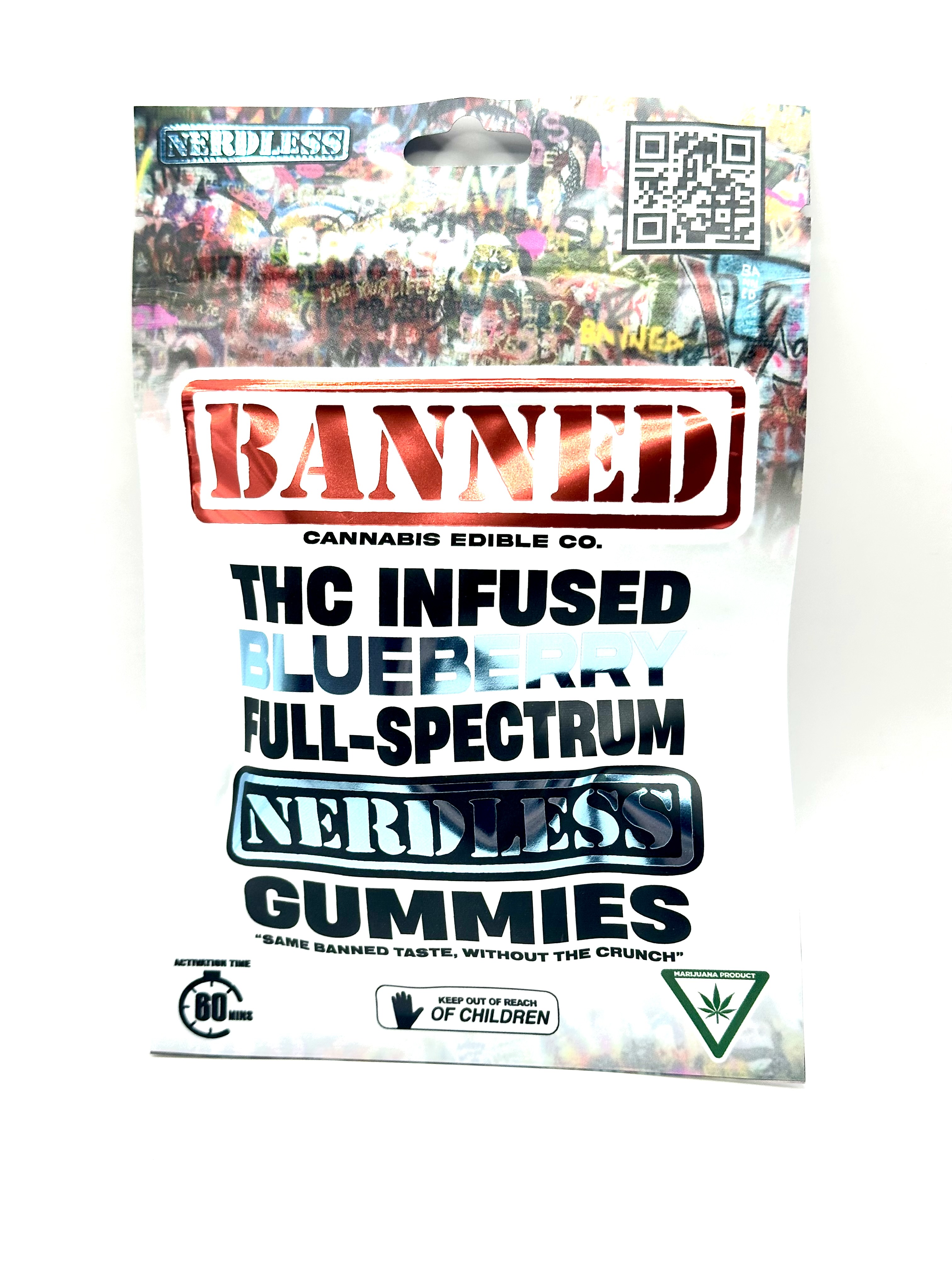 Photograph of product: Blueberry Nerdless Gummies | 200mg