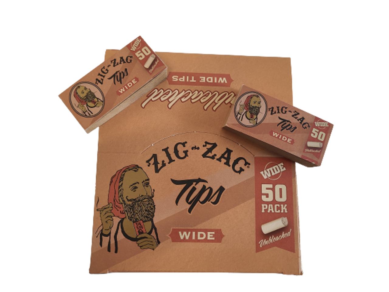 Photograph of product: Zig Zag: Accessories | Wide Rolling Tips | 50pk