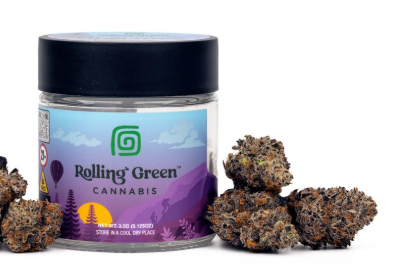Photograph of Product: Black Amber Flower | Hybrid | Rolling Green - 3.5g