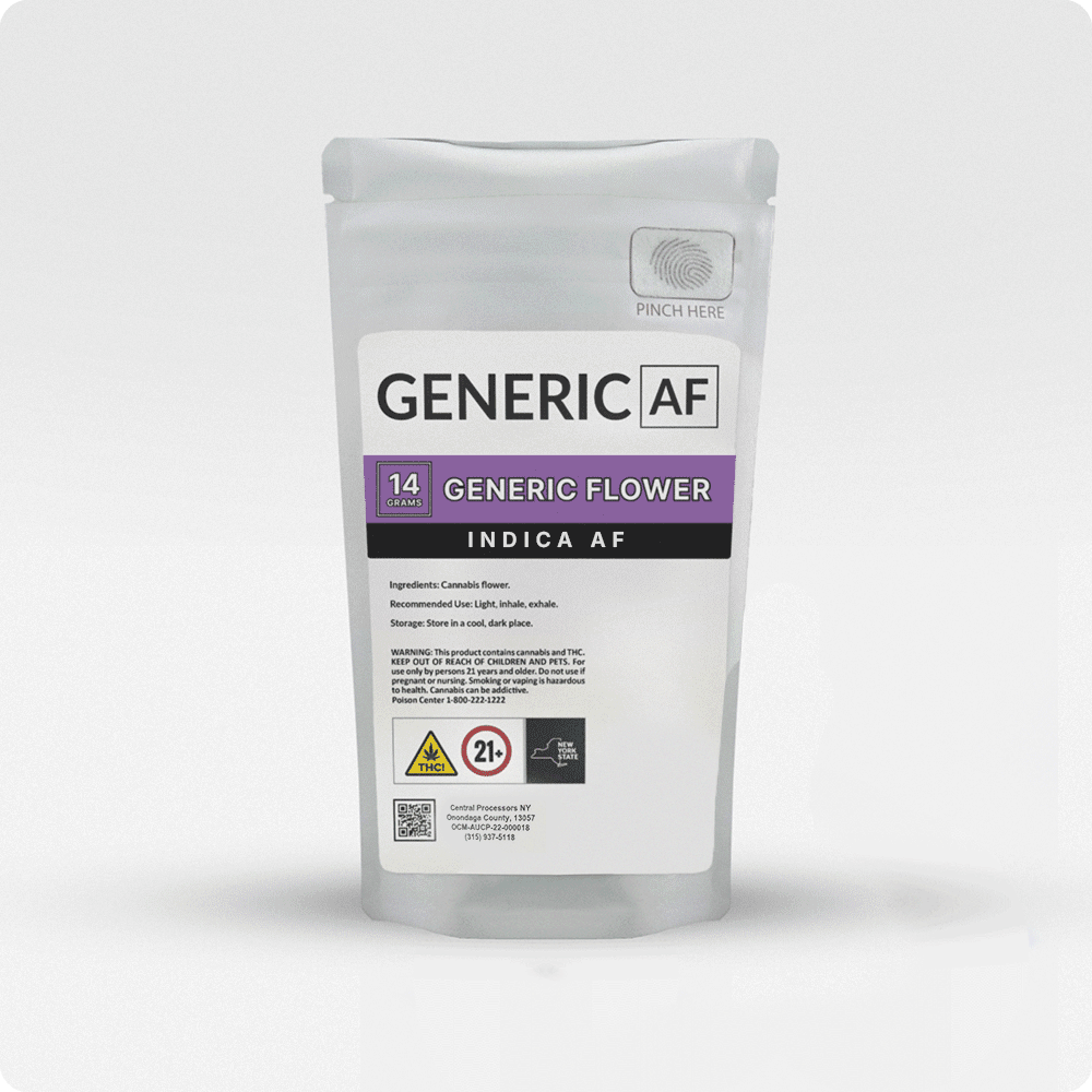 Photograph of product: Generic AF | Flower | Purple Cookies | 14g