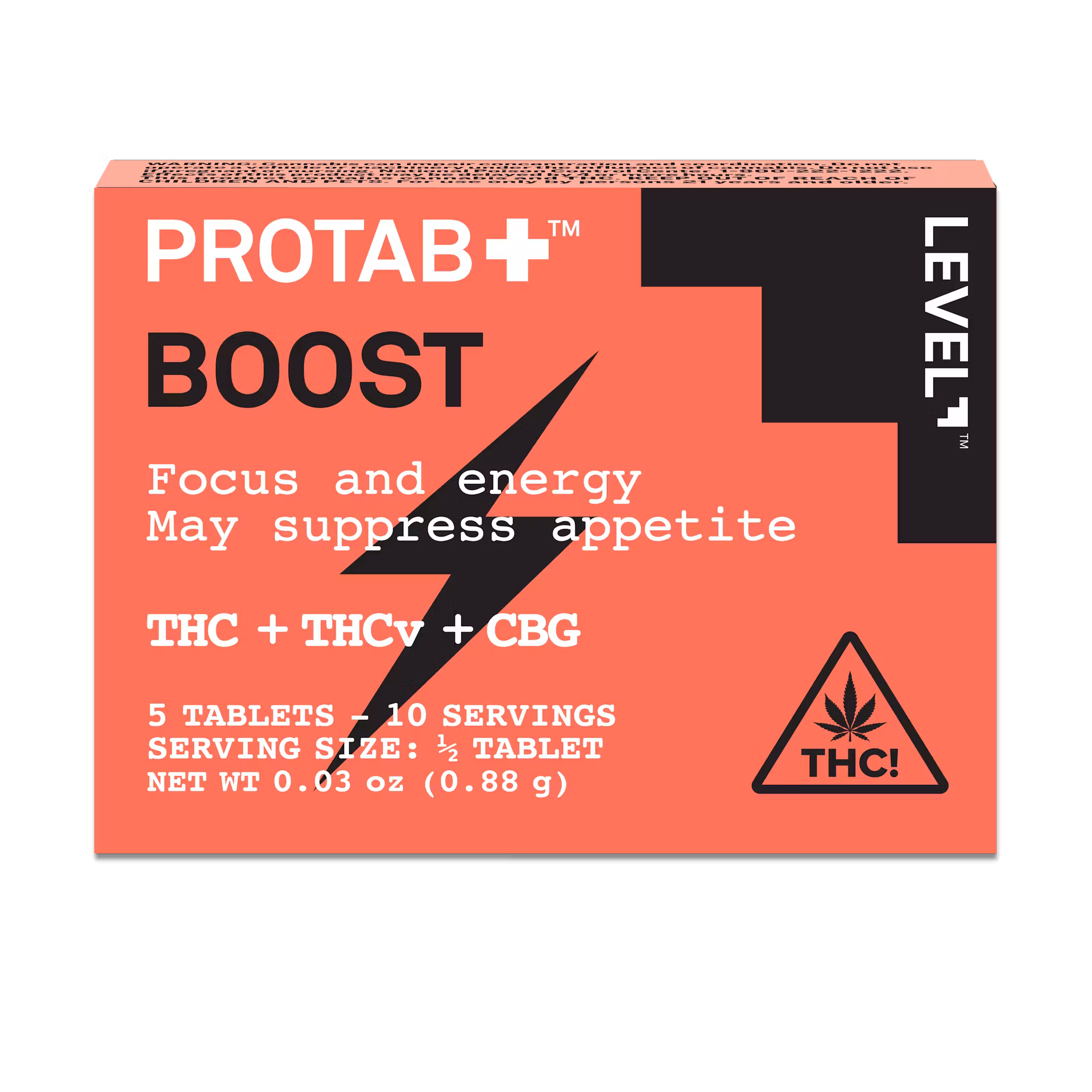 Photograph of product: Level Protab+ Boost 5pk 20mg Tablets