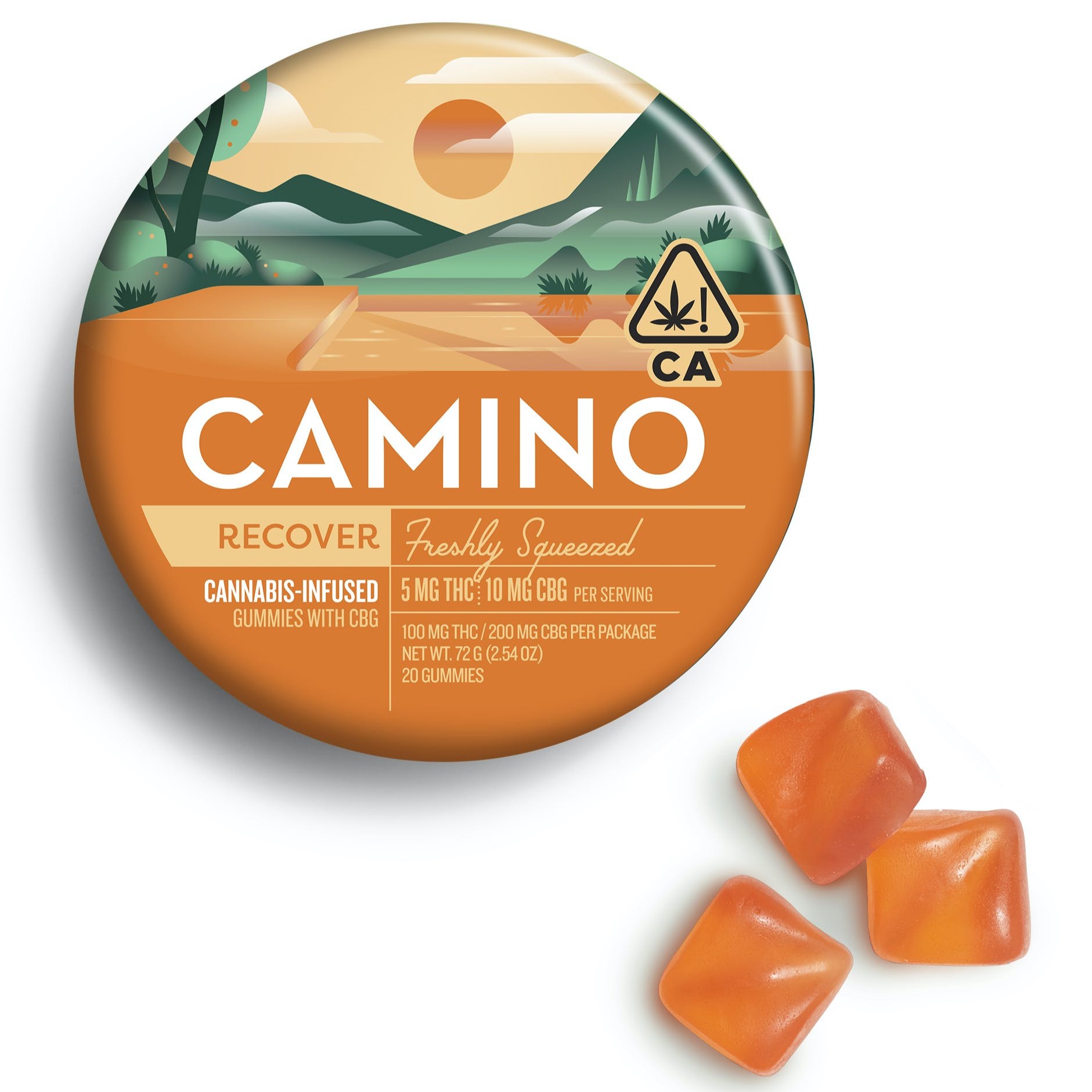 Photograph of product: FRESHLY SQUEEZED - 200MG CBG : 100MG TH-oui