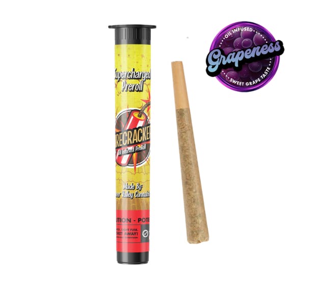 Photograph of product: Grapeness 1g Infused Pre-Roll - Firecracker