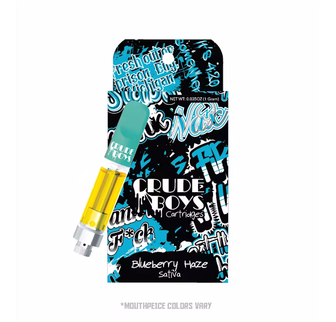Photograph of product: Crude Boys | 1g Distillate Cart | Blueberry Haze