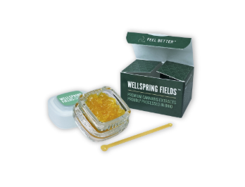 Photograph of product: Wellspring Fields | 0.84g | Concentrates | Live Resin | Romanian Dog Fight