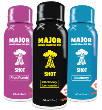 Photograph of product: Major Shots: Blueberry