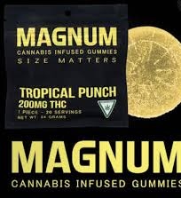 Photograph of Product: AU Magnum: Tropical Fruit 200MG Gummies