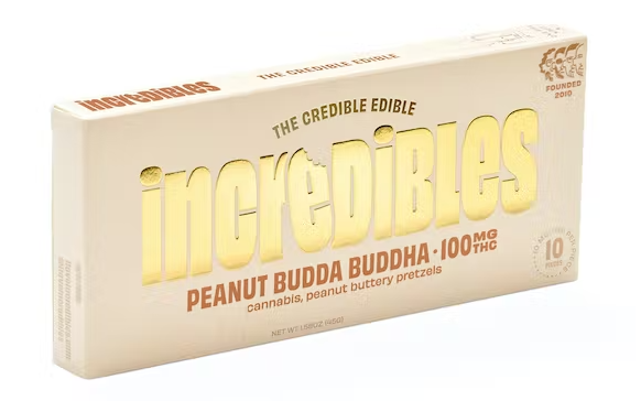 Photograph of product: Incredibles: Peanut Budda Buddha Chocolate Bar (20 Pieces)