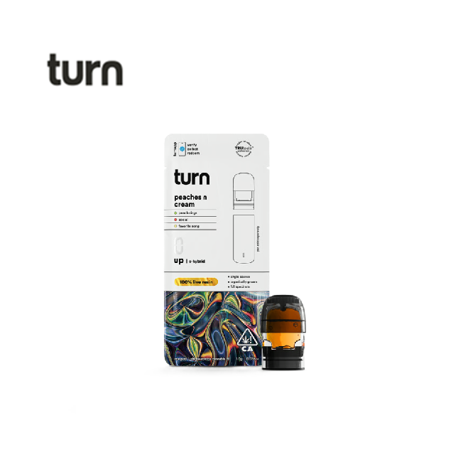 Photograph of product: PEACHES N CREAM 1G LIVE RESIN POD