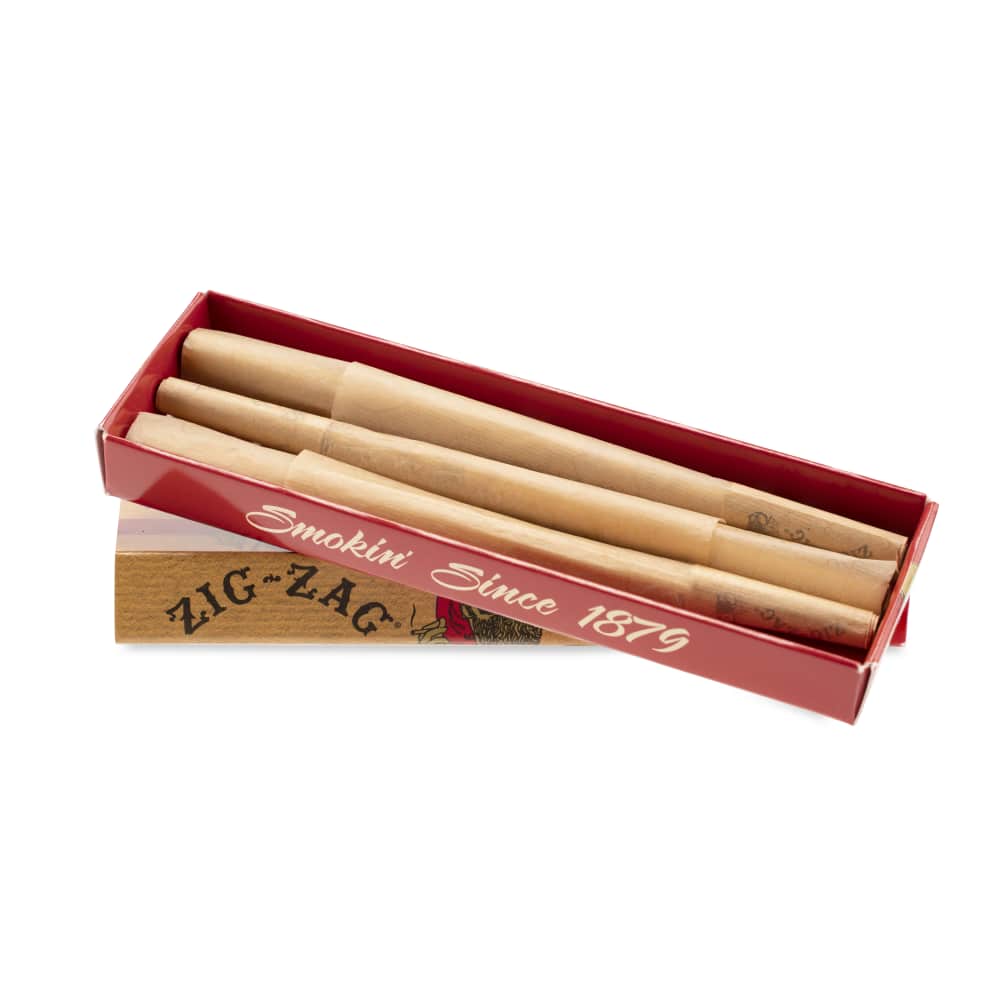 Photograph of product: Zig-Zag 1 1/4 Unbleached Cones - 6pk