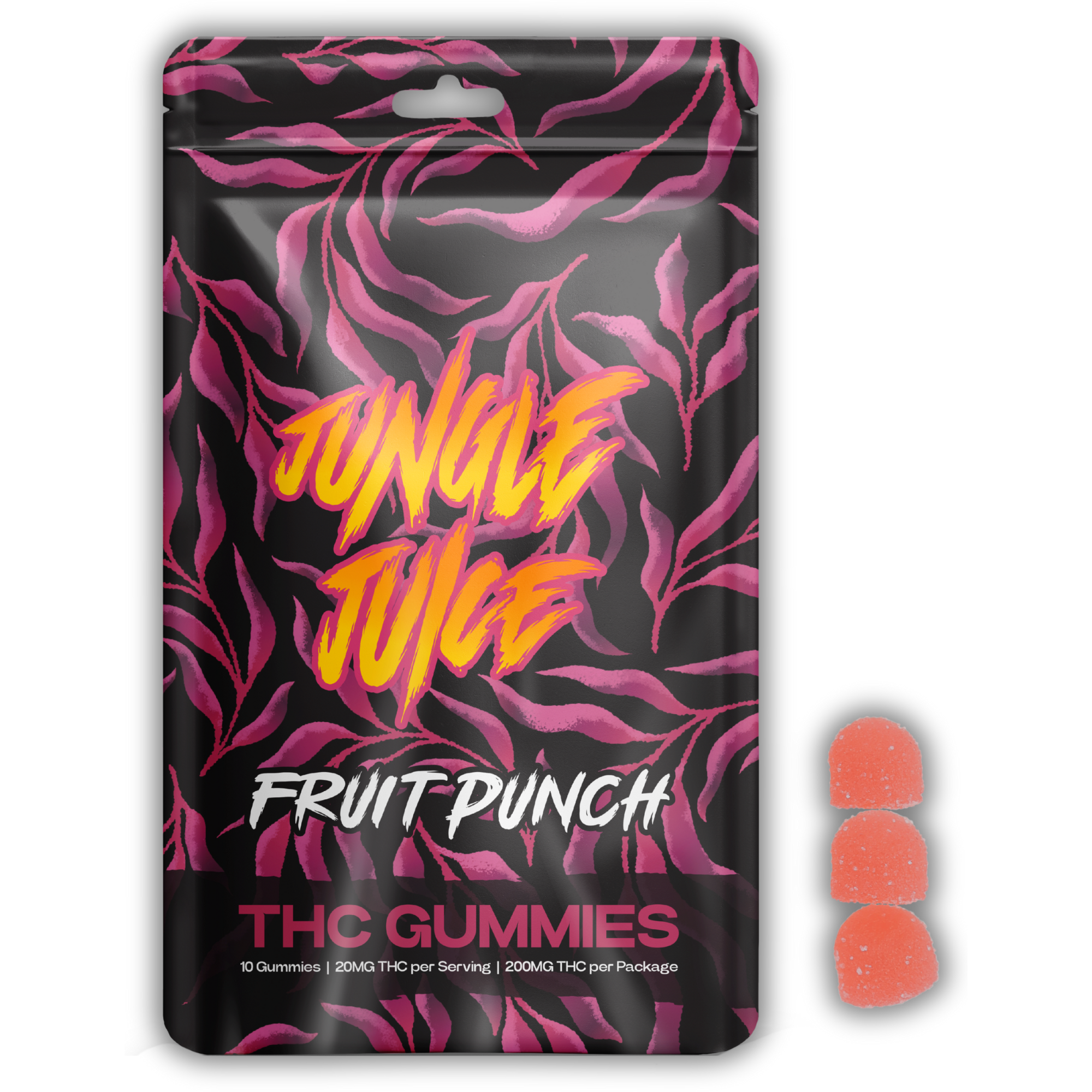 Photograph of product: Jungle Juice | Gummy | Fruit Punch | 200mg