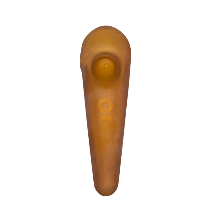 Photograph of product: ONGROK - Teardrop Frosted Spoon Pipe - Gold