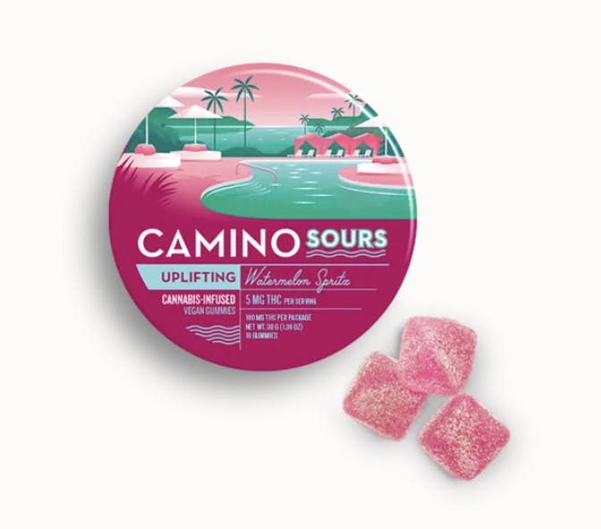 Photograph of product: Camino I Sour Watermelon Spritz (S) 20pk 5mg Gummies