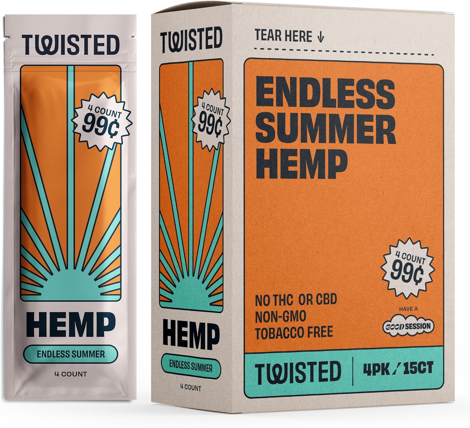 Photograph of Product: Twisted Hemp Wrap // Mango Pineapple
