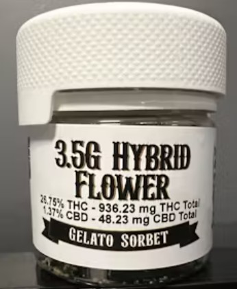 Photograph of product: Country Oui'd | Gelato Sorbert | Hybrid - 3.5g