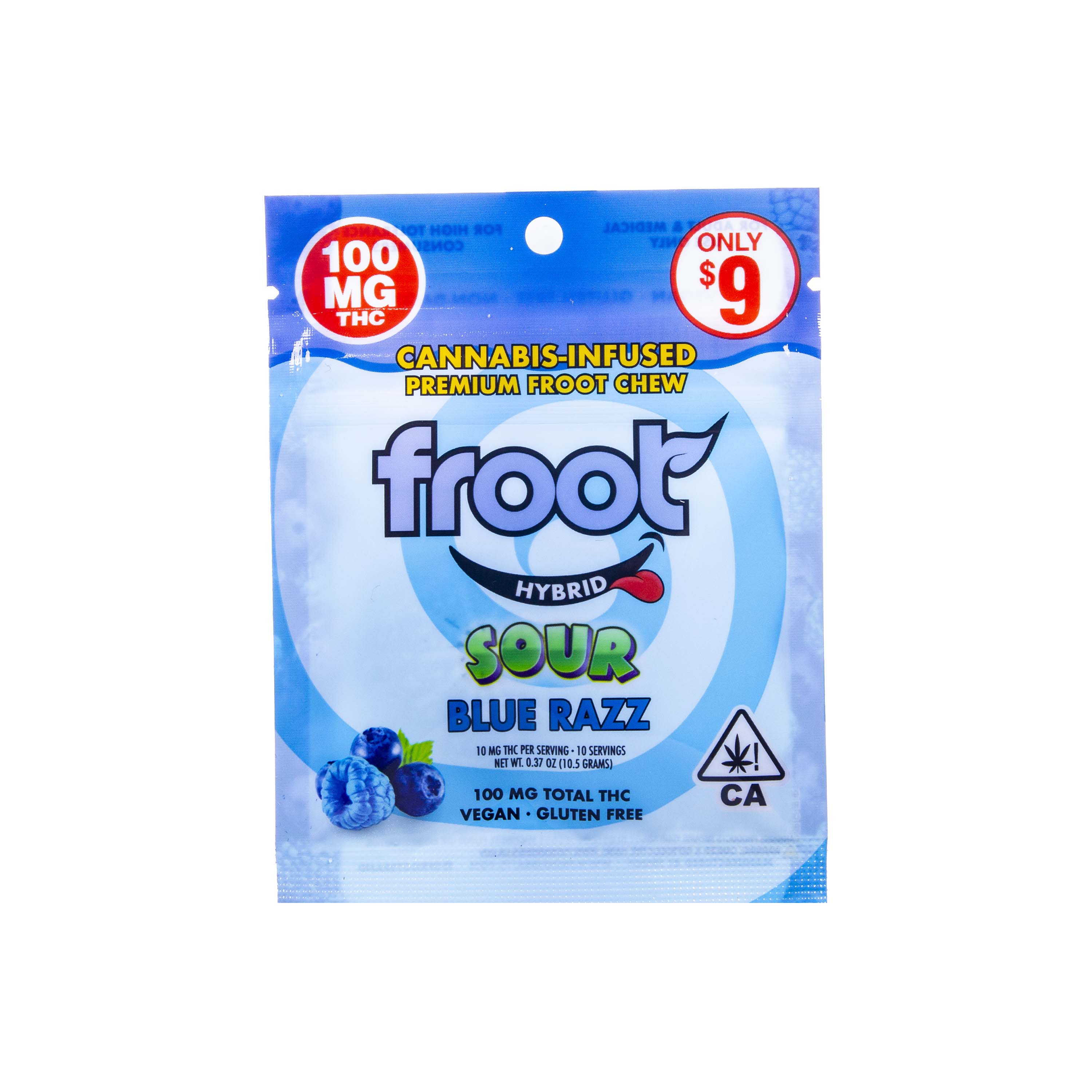 Photograph of product: Froot | Blue Razz Gummy (100mg TH-oui)