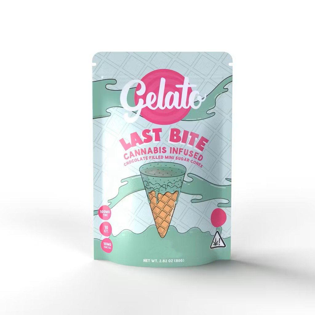 Photograph of product: Gelato | Peppermint Sugar Cones | 200mg Edibles