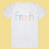Photograph of product: Fresh | Unisex Tee | Fresh Craft White | XS