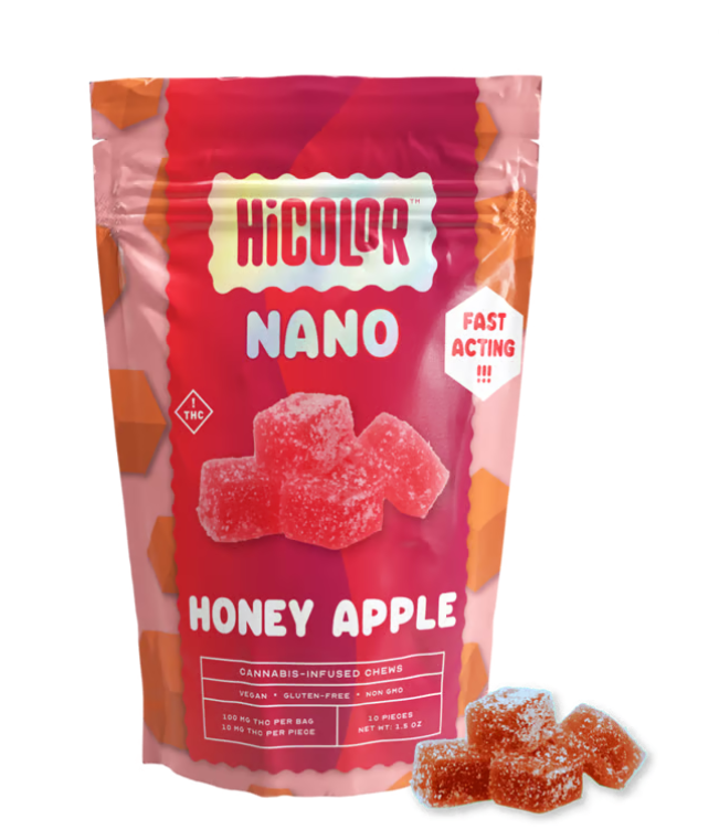 Photograph of product: Honey Apple | 10mg 10pk NANO Chews HiColor |