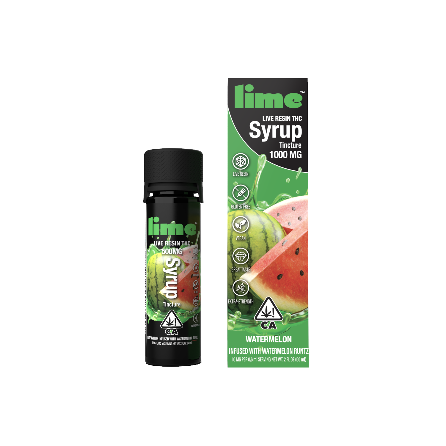 Photograph of product: Lime | Live Resin Tincture | Watermelon