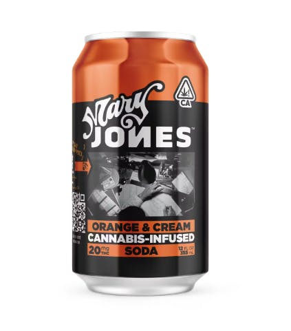 Photograph of product: Mary Jones Oui'd Co.- 20mg Orange & Cream Soda