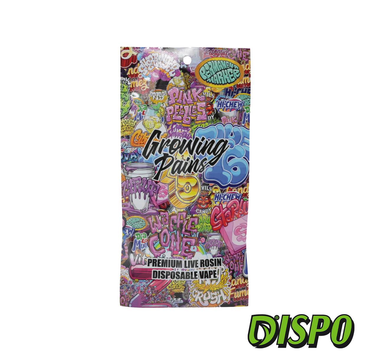 Photograph of product: Growing Pains - Black Dog .5G Live Rosin Disposable